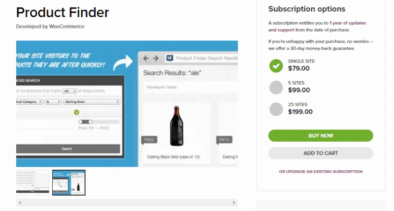 WooCommerce Product Finder
