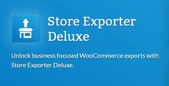 Woocommerce Store Exporter Deluxe