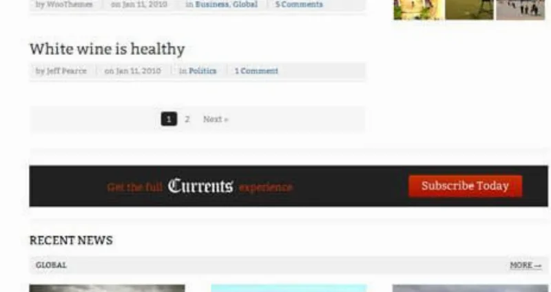 WooThemes Currents Premium Theme