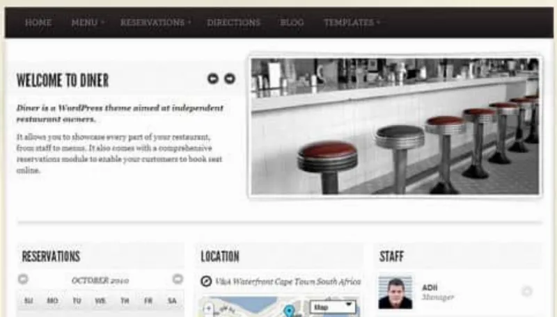 WooThemes Diner Premium Theme