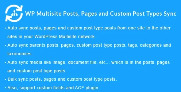WordPress Multisite Posts, Pages and Custom Post Type Posts Sync