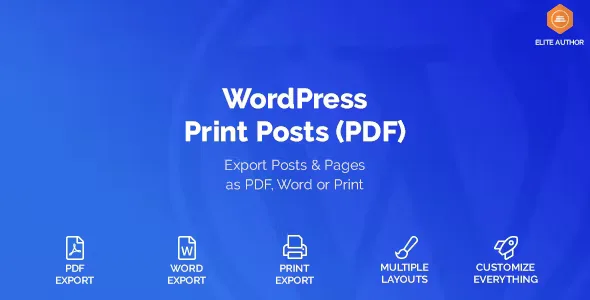 WordPress Print Posts & Pages