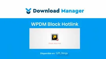 WP Download Manager Block Hotlink