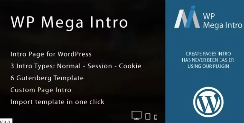 WP Mega Intro for WordPress