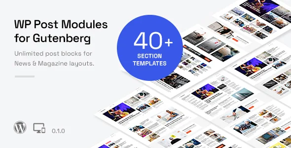 WP Post Modules for Gutenberg