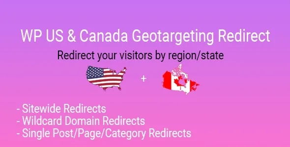 WP US&CA State IP Geolocation Redirect
