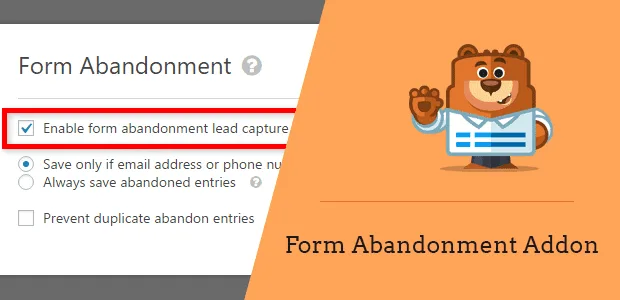 WPForms Form Abandonment Addon