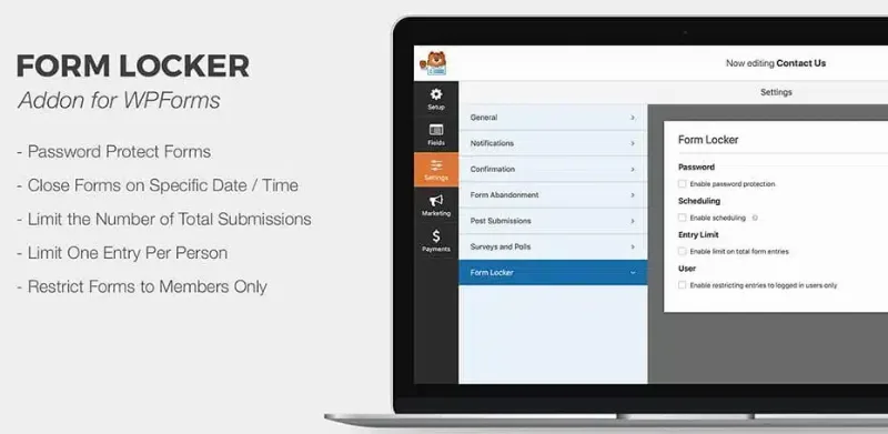 WPForms Form Locker Addon