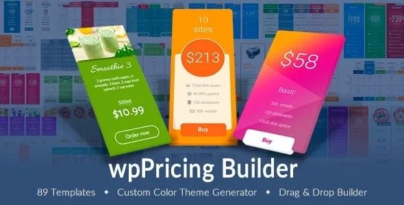 wpPricing Builder - WordPress Builder for Responsive Pricing Tables