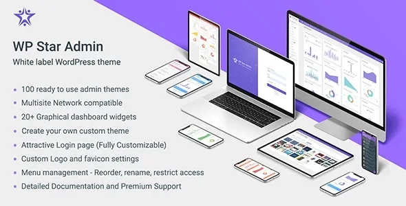 WPStar - White Label WordPress Admin Theme