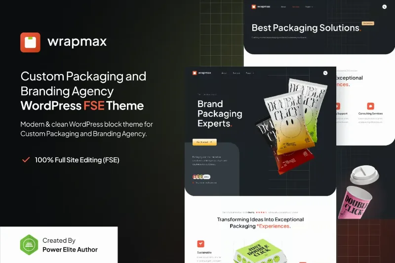 Wrapmax – Branding Agency FSE WordPress Theme