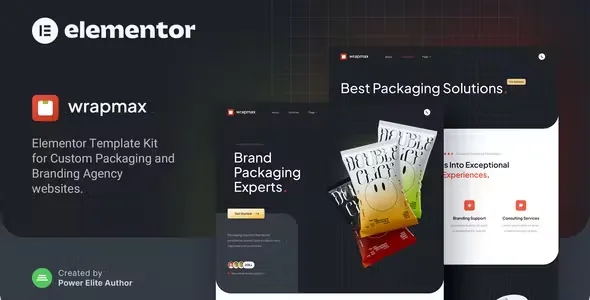 Wrapmax Packaging Elementor Template Kit