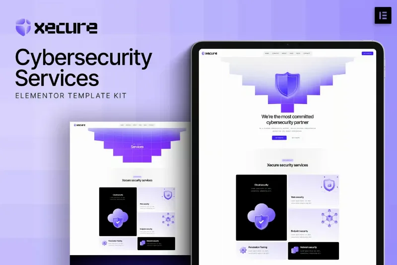 Xecure - Cybersecurity Services Elementor Template Kit