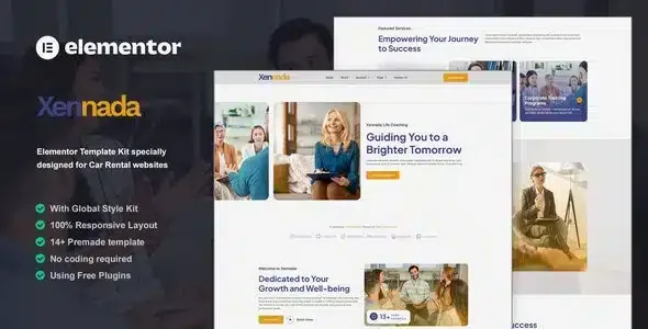 Xennada Life Coach Elementor Kit