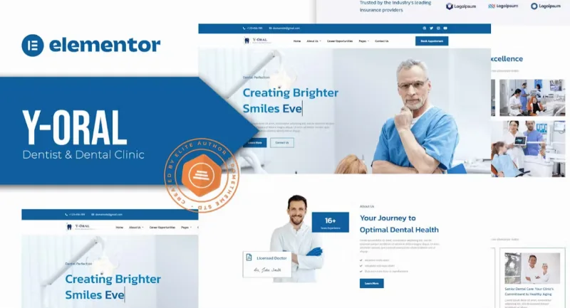 Y-Oral – Dentist & Dental Clinic Elementor Template