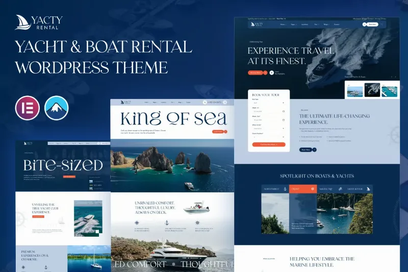 Yacty - Yacht & Boat Rental WordPress Theme