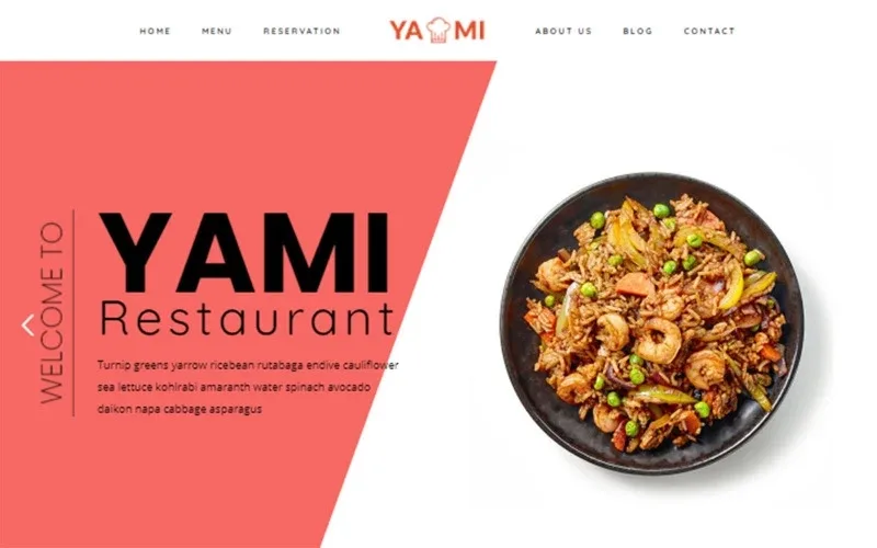 Yami – Foods & Restaurant WordPress theme WordPress Theme