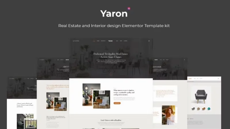 Yaron – Real Estate & Interior Design Elementor Template