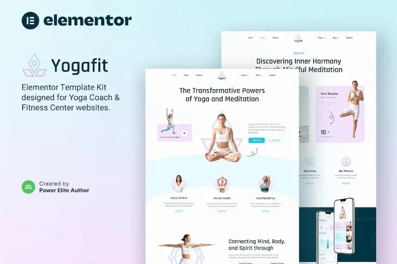 Yogafit – Yoga and Meditation Teacher Elementor Template