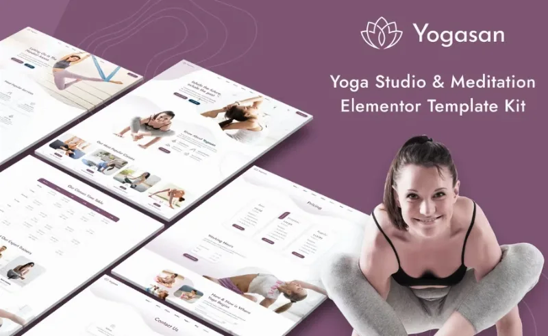 Yogasan – Yoga Studio & Meditation Elementor Template
