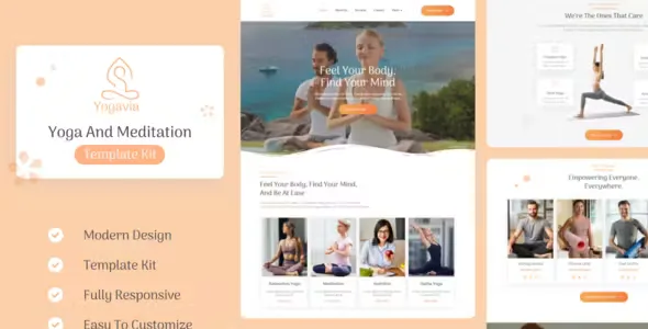 Yogavia Yoga Elementor Template Kit