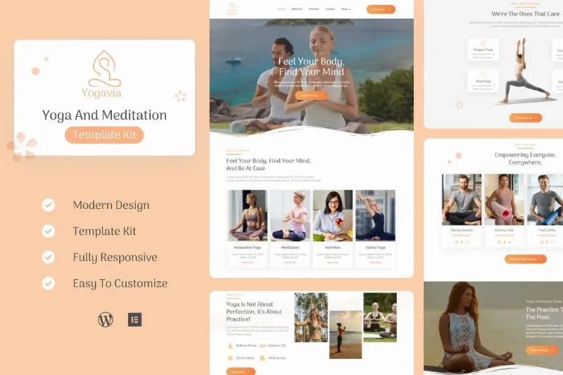 Yogavia – Yoga & Meditation Elementor Template