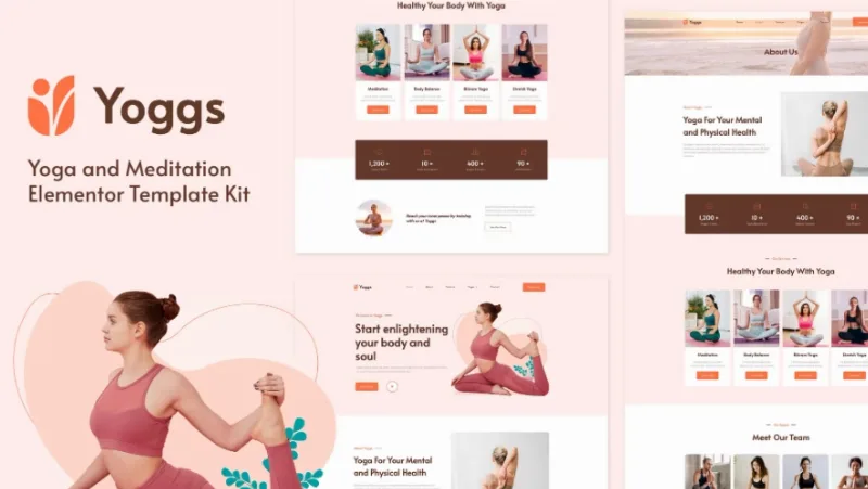 Yoggs – Yoga & Meditation Elementor Template