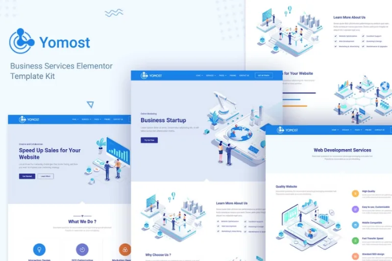 Yomost – Business Services Elementor Template