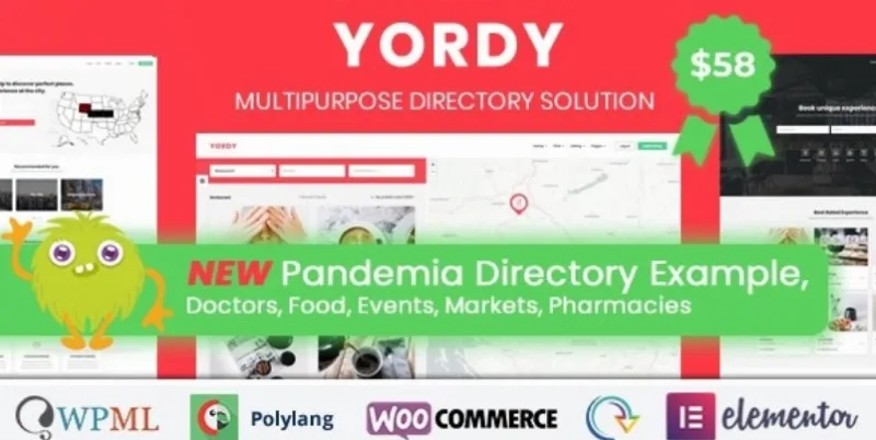 Yordy – Directory Listings WordPress Theme