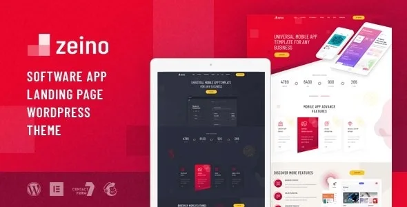 Zeino – App Landing WordPress Theme