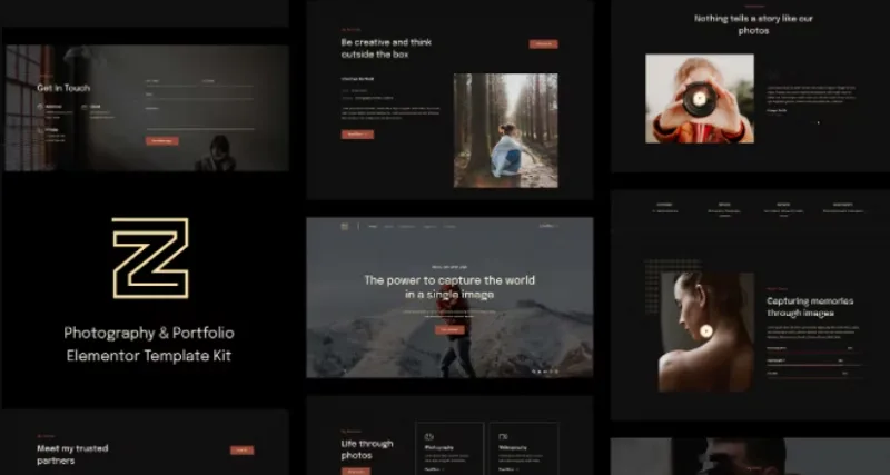 Zenin – Photography & Portfolio Elementor Template