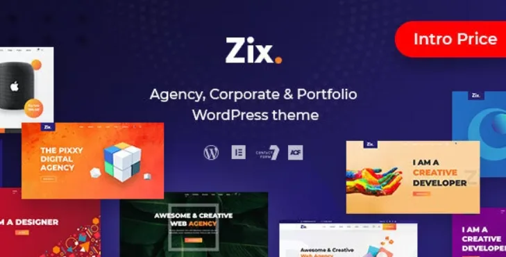 Zix – Digital Agency & MultiPurpose WordPress Theme