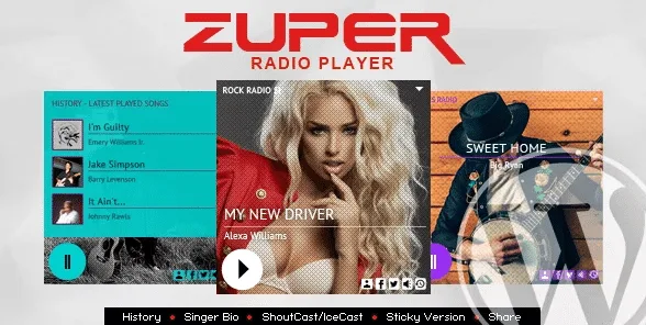 Zuper – Shoutcast and Icecast Radio Player